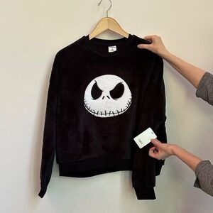 NWT Fuzzy Jack Skeleton Sweatshirt Nightmare Before Christmas